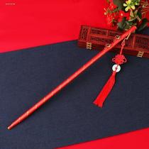 Wedding weighing pole Chinese style wedding scale pole pick red hijab scale happy weighing wedding wedding props and supplies