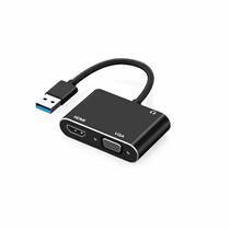 USB to VGA HDMI 3 5 audio interface conversion cable converter computer notebook to TV HD cable