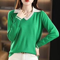 New ready-made quick-release womens clothing new cardigan womens lapel polo sweater womens thin spring and autumn new style