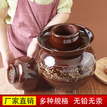 Pickle-raw household with Turk-pottery canned cans old-fashioned large-diameter ceramic acid-acid jar
