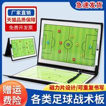 Football tactical board zipper magnetic combat board basketball tactical sand table trainer teaching board with chess pen