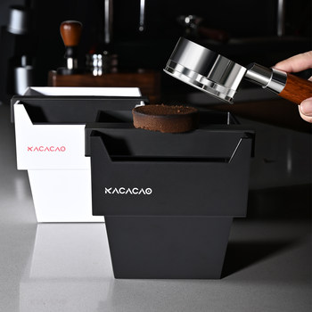 Kacacao Coffee Knock Box, Trapezoidal, Large Capacity 1.2L, Non-Slip, for Home Use, Espresso, Storage, Bar Counter