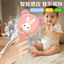 Rattle baby hand-cranked educational toy 0-3 years old 6 months old 6 wave drum sand hammer teether music baby toy