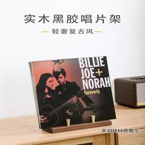 Vinyl record rack display rack LP vinyl cabinet light luxury solid wood brass stainless steel CD rack storage rack desktop display