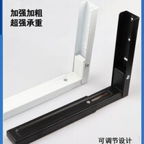 Microwave oven wall-mounted bracket fixed oven triangle household black single-layer storage wall-mounted kitchen driving rack