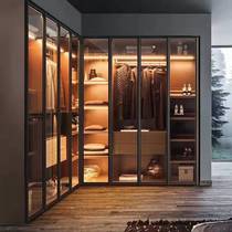 Minimalist glass cabinet door customized wardrobe wine cabinet book w cabinet cabinet 20 narrow edge aluminum alloy tempered glass cabinet door custom