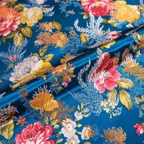 Flower Pattern Satin Fabrics Brocade Jacquard Designer Fabri