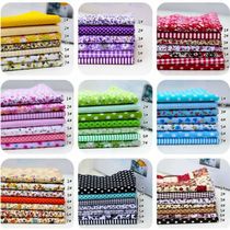 7Pcs 100% Cotton Fabric Assorted Pre-Cut Floral Cloth Sewing