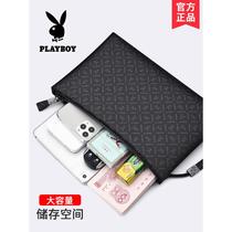 Playboy Clutch Mens New Trendy Large Capacity Casual Business Envelope Bag Clutch Bag Leather Bag Mens Handbag