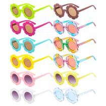 Kids Sunflower Sunglasses Children Round Flower Sun Glasses