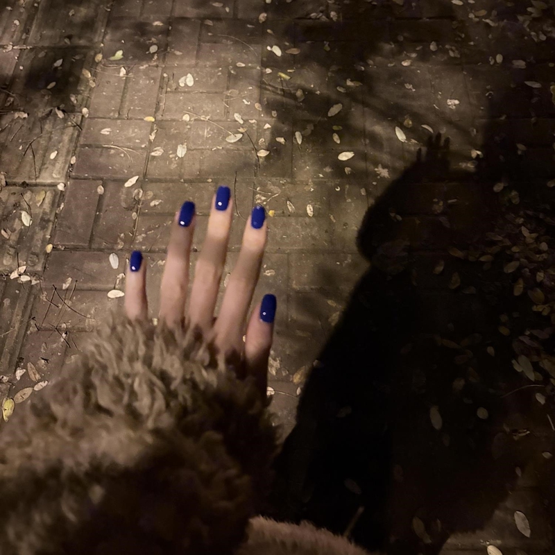 Zhao Lusi's Same Style Blue Handmade Wearable Nails, Solid Color Sapphire Blue Phototherapy Finished Nail Patches, Whitening Fake Nails Zhao Lusi's Same Style Blue Handmade Wearable Nails, Solid Color Sapphire Blue Phototherapy Finished Nail Patches, Whitening Fake Nails