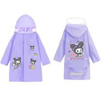 Big brim primary school students men and women large school bag poncho thickened and lengthened waterproof kindergarten baby childrens raincoat