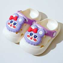 Baotou summer childrens slippers non-slip kids baby boys girls clogs slippers cartoon summer