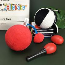 Newborn baby hearing and vision training red ball toy ball red vision ball color 0-3 months 6 treasures