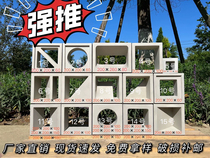 Sichuan Chengdu cement brick hollow brick component decoration internet celebrity wall outdoor construction hollow partition single hole porous brick