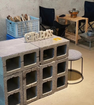 Sichuan Chengdu direct sales camping wind war damaged wind celebrity rough cement hollow brick decorative partition hollow porous brick