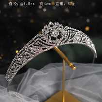 Tuanming New European and American Bridal Headwear Simple Alloy Rhinestone Classic Style Wedding Hair Crown Hair Accessories
