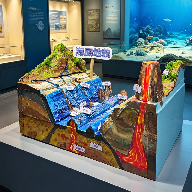 Undersea Fault Fold Landscape Geological Model Creative DIY Handmade Material Kit Science and Technology Festival Small Project