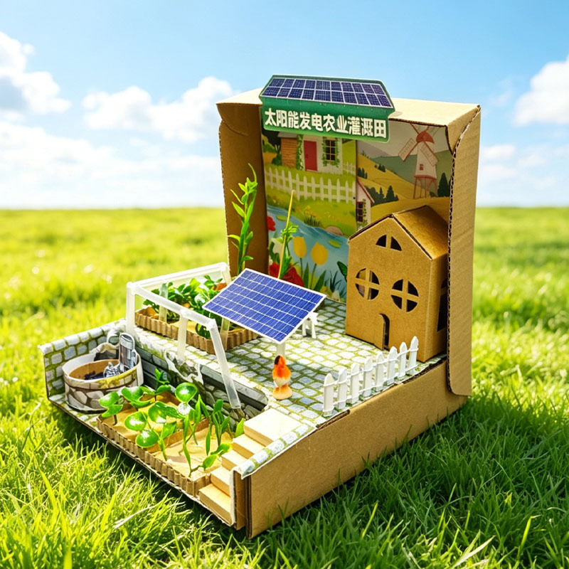 Solar-Powered Agricultural Irrigation Field Model Creative DIY Craft Material Kit Scientific Experiment Student Science Festival Project