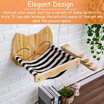 CatHammockWith Scroatching Stairs VACWall M ounted Woden Cli