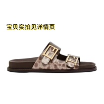 Ladies design double strap slippers