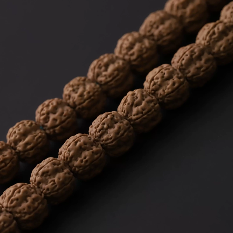 Natural Grade Graduated Kao Xiaojingang 108 Beads Original Seed Bead Bracelet, Highly Fleshy and Sinking in Water, Buddhist Prayer Beads for Men and Women