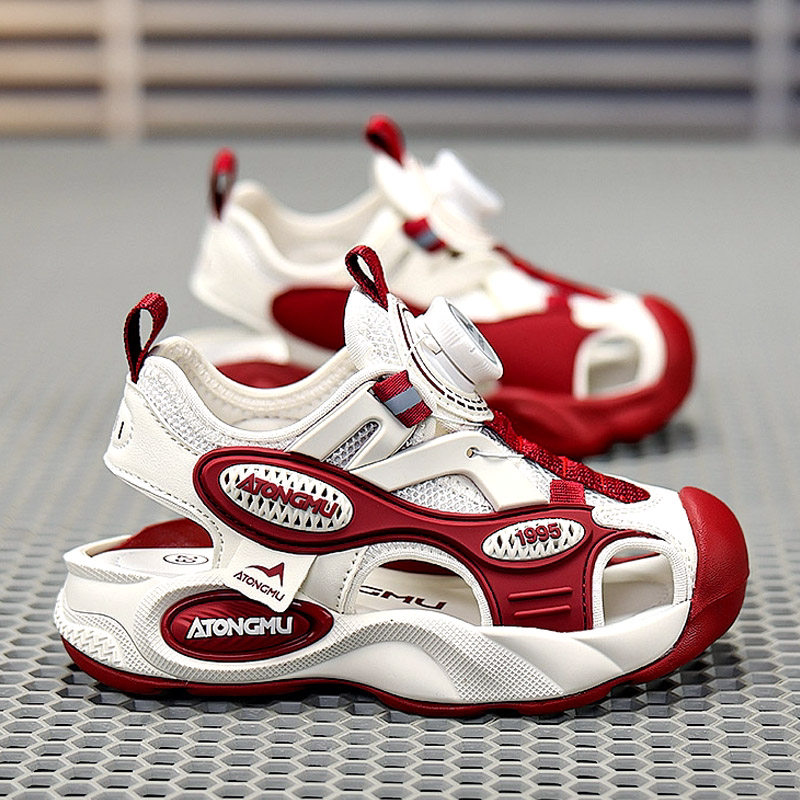 Children's Sandals for Boys 2026 Summer New Style Boys' Soft-Soled Non-Slip Wading Beach Shoes for Older Kidsren with Mesh Surface Sandals — 3