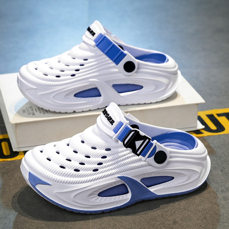 Children's Croc Shoes Boys' Two-Way Sandals 2026 New Summer Soft Sole Non-Slip Beach Slippers for Boys and Older Kids — 1