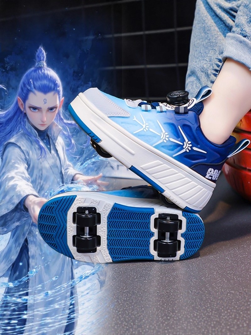 Boys' Roller Shoes with Four Wheels, Retractable, Winter 2026 New Model, Children's Sports Skates, Invisible Roller Shoes, Kids' Shoes