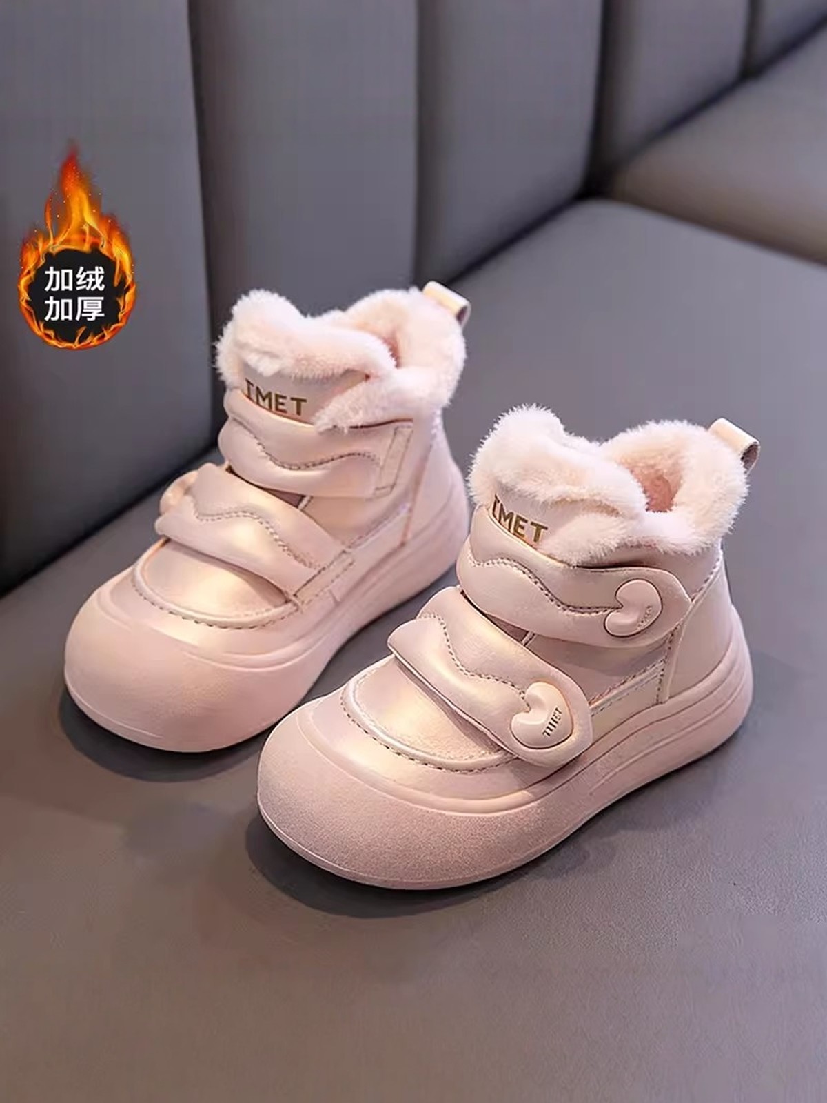 Girls' Snow Boots 2025 New Winter Thickened Warm Children's Princess Cotton Shoes Girls' Short Plush-Lined Large Cotton Boots