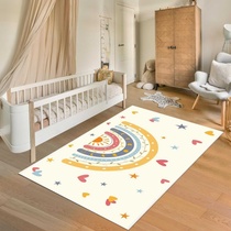Dropshipping rainbow childrens room carpet living room study room toys reading area baby crawling mat bedroom bedside blanket