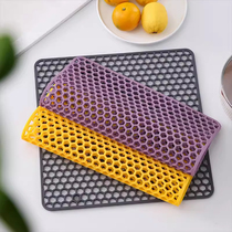 Creative multi-purpose kitchen sink protection hollow silicone thickened bowl plate cup and pot mat insulated non-slip drain mat