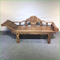 Huanghuali Imperial Concubine Bed Full of Ghostfaces and Cow Hair Patterns Returned from the Old Collection Length 182 Width 56 Front Height 45 Back Height from Floor 88