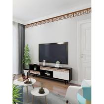 Chinese style ceiling corner line waist line acrylic mirror wall sticker border pattern living room background wall decorative strip