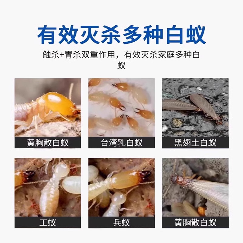 白蚁防治专用药：装修必备神器，一巢灭全窝端！️