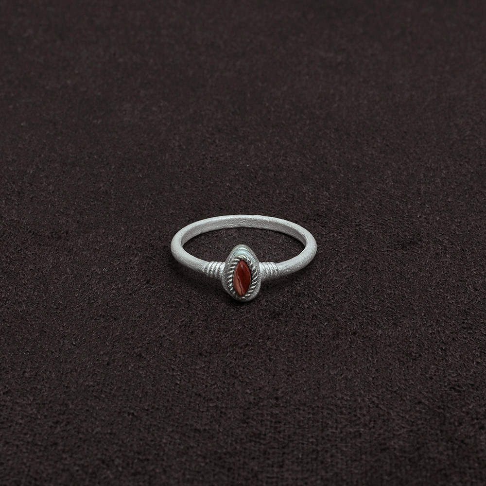 OLIOEACETO sterling silver stamen ring
