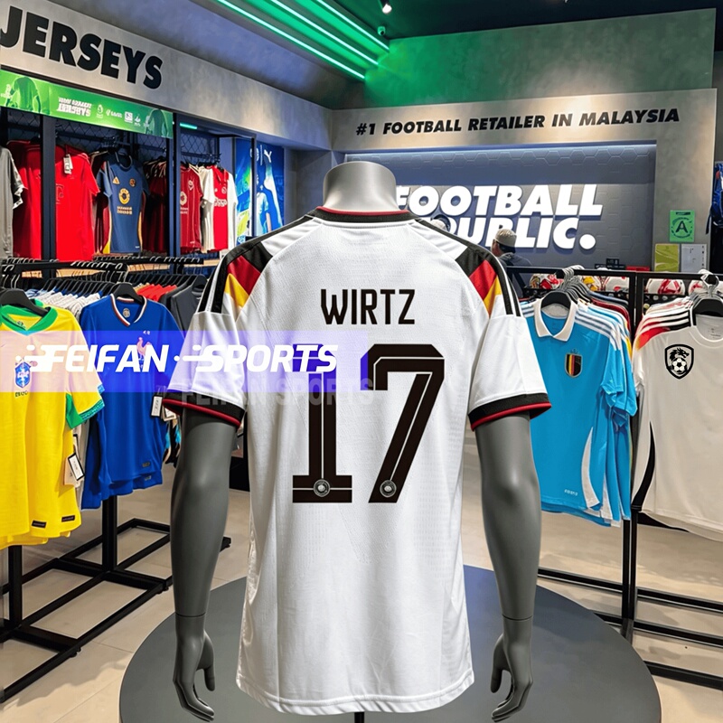 2026 German National Team Home Jersey No. 17 Weiers and No. 10 Musiala Player Version Short-Sleeved Football Uniform 2026 German National Team Home Jersey No. 17 Weiers and No. 10 Musiala Player Version Short-Sleeved Football Uniform