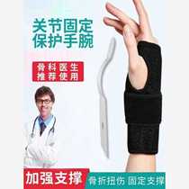 Wrist brace sprain wrist tendon sheath wrist fixator brace strain fracture male and female wrist protection sleeve syndrome