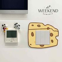 Tom and Jerry Switch Protective Cover Switch Sticker Modern Simple Wall Sticker Decoration Covering Ugly Socket Beautifying Frame Cover