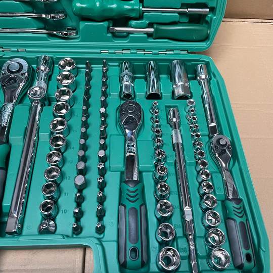 German Quality 216-Piece Auto Repair Kit Multi-Functional Socket Wrench Set Combination Ratchet Wrench for Car Repair