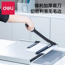 New product Deli paper cutter 8011 B3 manual steel paper cutter sharp thickened blade photo cutting cardboard