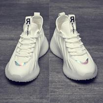 Shoes Mens Summer Breathable Mesh Shoes Mesh Sports Shoes Trendy Versatile Single Mesh Dads Shoes Soft Sole Casual White Shoes