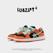 Green algae head shoes mens trendy shoes new couple low-top casual sneakers ins retro versatile sports shoes for men