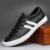 Mens shoes spring new trendy shoes casual leather shoes mens British all-match sneakers thin-soled shoes Korean style trend