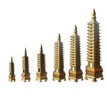 Creative brass Wenchang Tower small ornaments to attract wealth living room TV cabinet home office decoration craft gifts