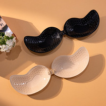 Mango breast patch silicone bra breast patch gathered wings breathable invisible seamless underwear