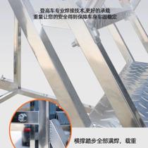 Warehouse aerial vehicle supermarket shelf loading ladder warehouse tally pickup removable wheeled platform ladder