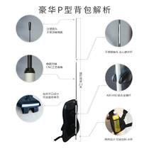 Backpack flagpole advertising flag knife flag colorful flag custom outdoor double-sided road flag water drop type backpack flag promotional back