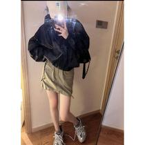 Spring 2024 Long Island Cycling Sports Workwear Skirt Drawstring Jacket Thin Jacket I Fall in Love with at First Sight