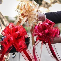 Wedding car pull flowers fleet decoration supplies wedding room layout bow wedding car car ribbon hand drawn flowers